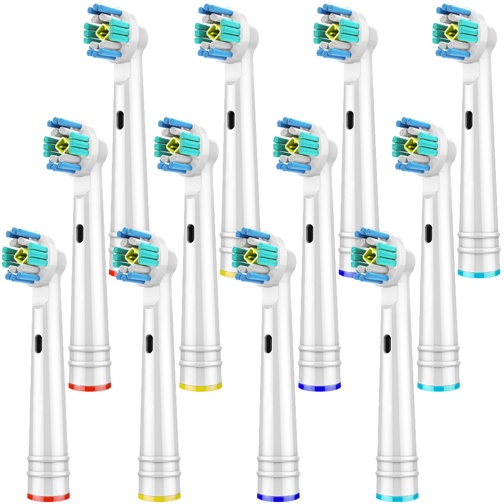 12 PCS Vervangende Opzetborstels voor Oral B Braun Tandenborstel-Meer Keuzes met Verschillende Soorten