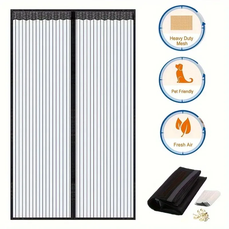 Anti-muggen Gordijn Klamboes voor Raam Vliegenscherm Automatisch Sluitende Deur Huishoudelijke Ventilatie Gordijnen Magnetisch Net
