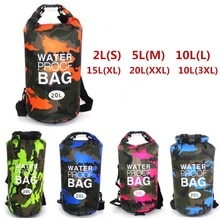 Outdoor Waterproof bag 2L/5L/10L/15L/20L/30L Dry Bag travelling backpack trekking bag for Drifting Rafting kayaking snorkeling