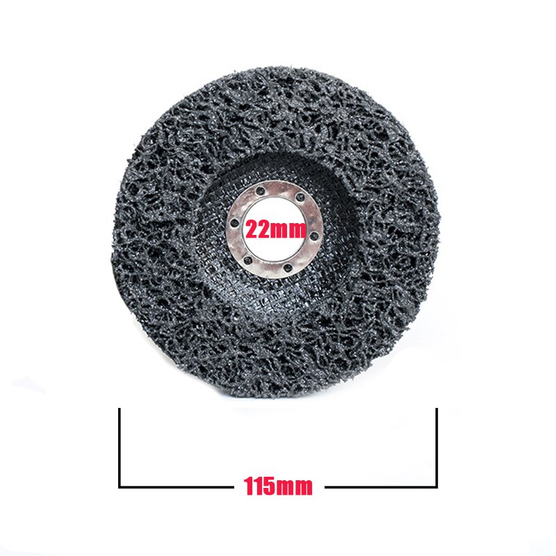 Sanding Wheel Stainless Steel Polishing Wheel Paint Rust Removal Grinding Disc For Angle Grinder Accessories 16/22mm Inner Hole: Black 22x115mm