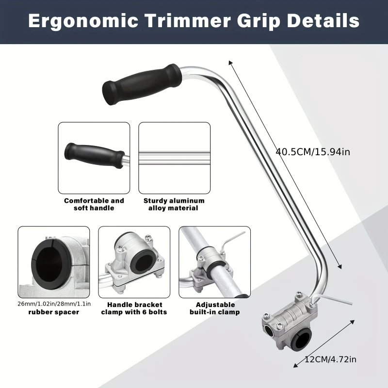 Trimmer griff-Ergonomischer Trimmer griff Unkraut schneider griff Rasens ch neider griff für Rasen pflege Trimmer griff für Unkraut wächter