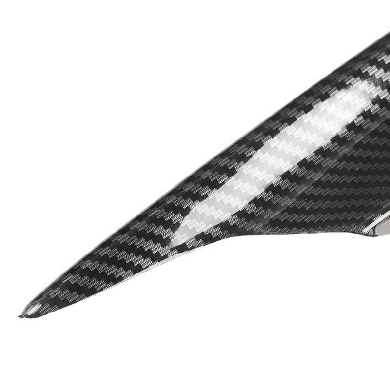 4pcs Car Body Kits Universal Front Bumper Spoiler Lip Splitter Fin Carbon Fiber Style Car Exterior Body Kits