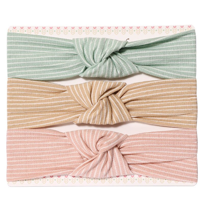 3 unids/set bebé diadema arcos nudo diademas para recién nacidos para chicas con flores y puntos impreso niños turbante bebé accesorios para el pelo: 7