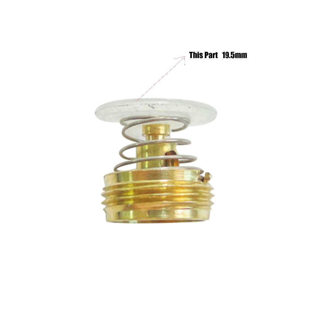 Válvula de Control de latón para calentador de agua a Gas, pieza de tapa blanca de plástico, 100 unids/lote OD = 19,5mm