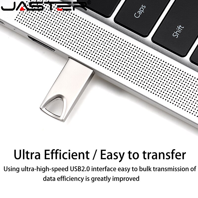 JASTER Metalen Mini USB-Stick 128 GB 64GB 32GB stick Cle USB Flash Stick Pen Drive 4gb16gb 32gb 64gb 128 gb USB Stick