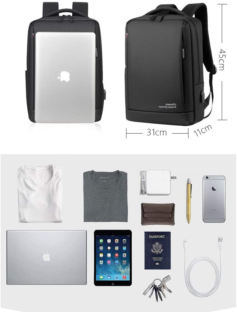 Men Business Travel Backpack Multifunction USB Charging 15.6 Inch Laptop Backpacks for Teenage Male Waterproof Backpack 2076