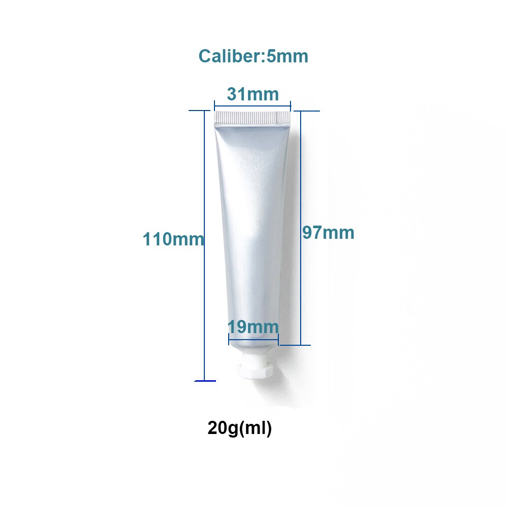 Tubo suave de plástico de aluminio vacío recargable para loción, champú, Gel de ducha, botellas exprimibles, envases cosméticos de viaje