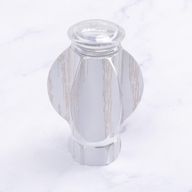 Tige de rideau romain tête décorative en aluminium | Tête tête de rideau décorative, tige de rideau décorative, bouchon de scellage, accessoires de barre Rome tête: 5