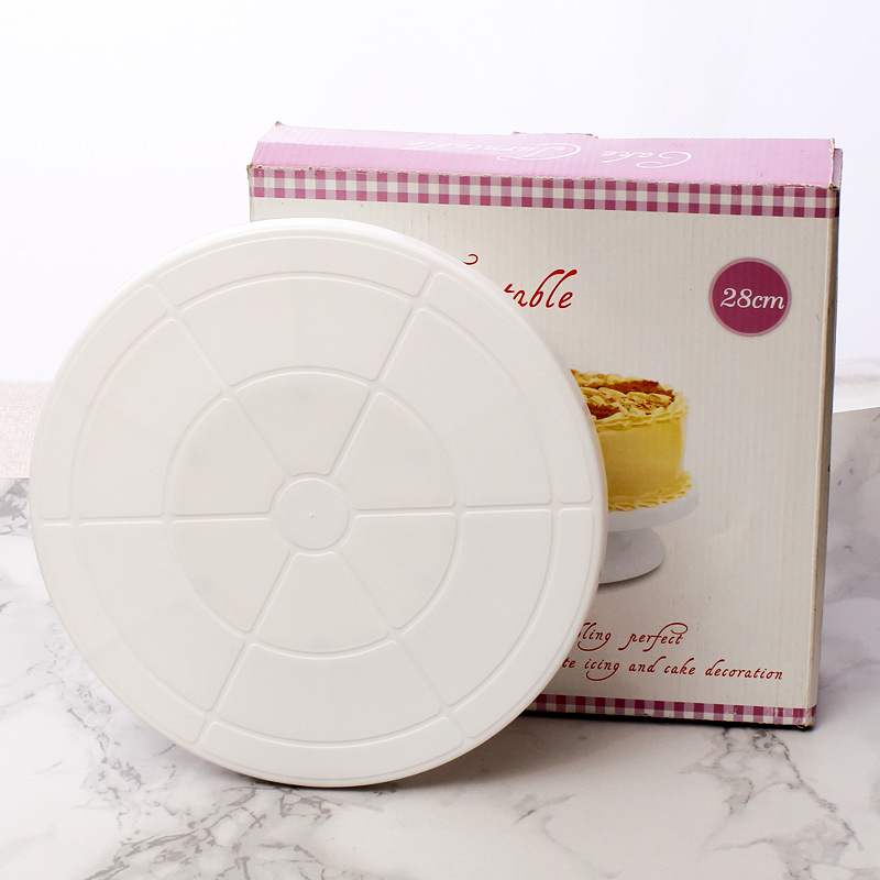 11w plastikowa taca obrotowa robić tortu robić pieczenia gramofon robić pieczenia ciast biała różowa niebieska fioletowa obrotowa patera na ciasto z pudełkiem przyrząd robić pieczenia