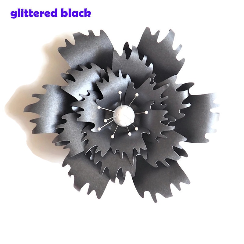 20CM Thick Cardstock Rose DIY Paper Flowers For Wedding & Event Backdrops Decorations Baby Nursery Wall Decor Video Tutorials