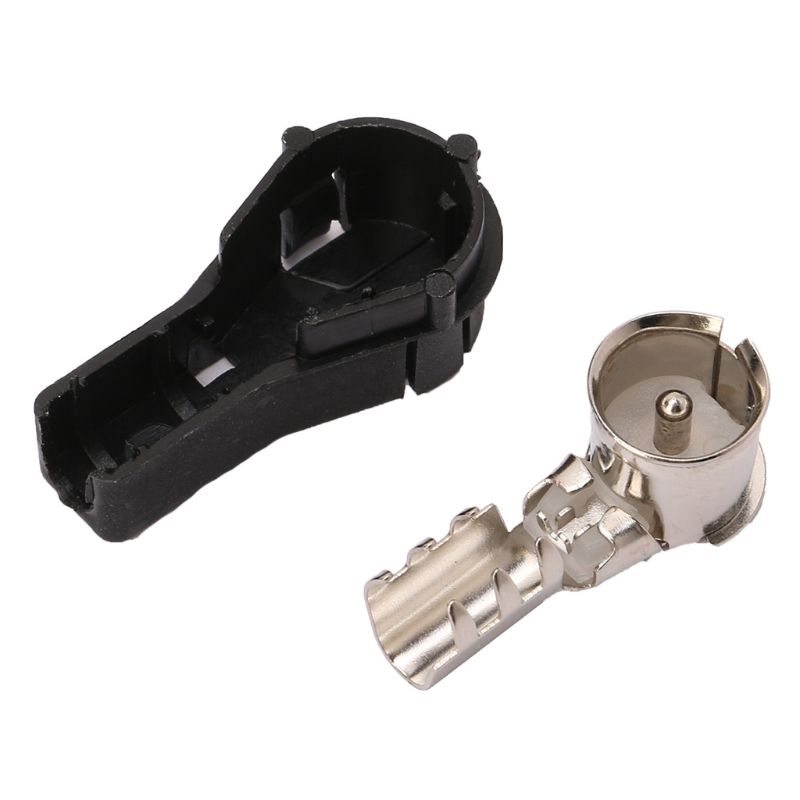 Conector automotriz de estilo de coche, Radio Estéreo ISO macho, conector aéreo de crimpado, convierte cables desnudo, adaptador de antena