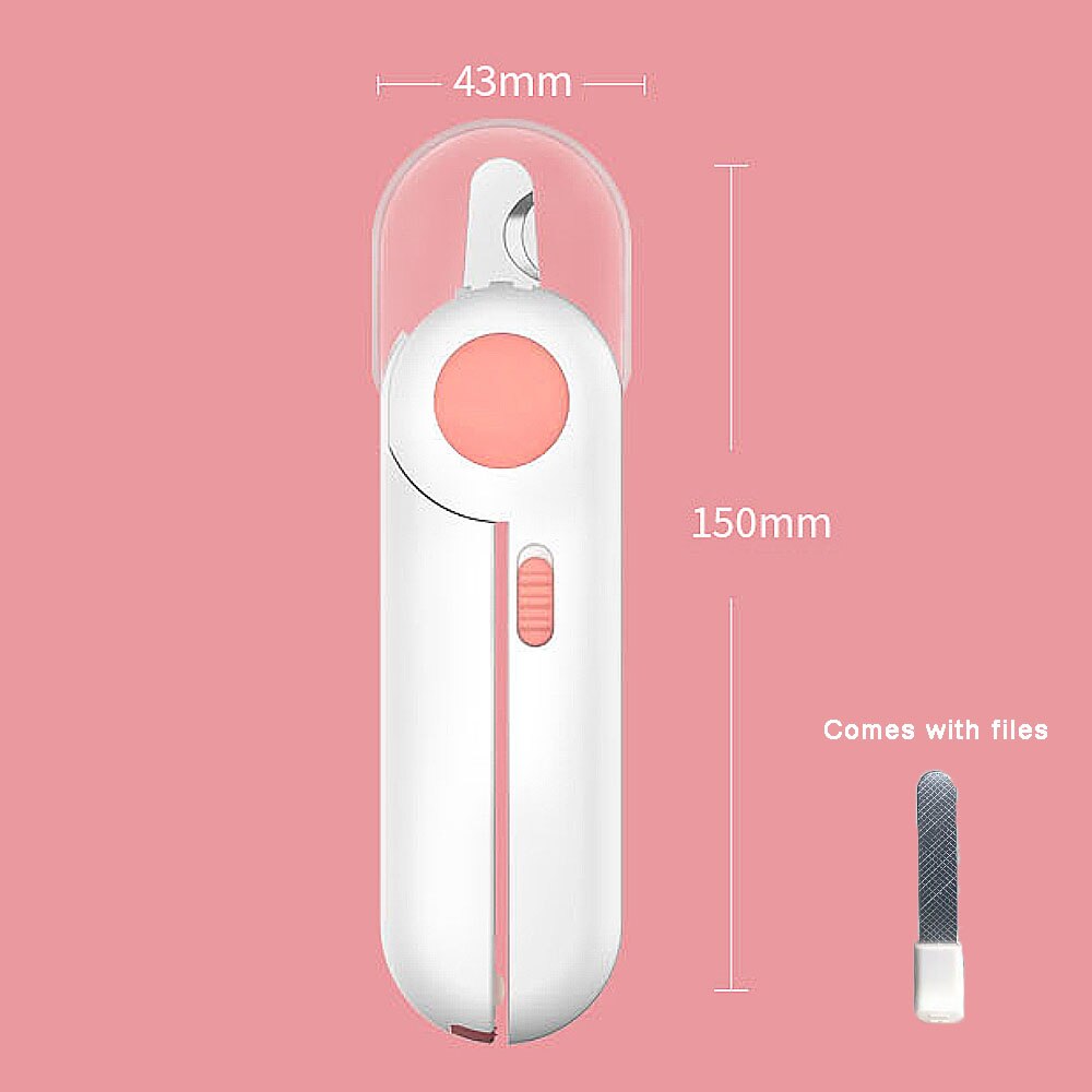 Pet Cat Dog Safety Nail Clipper With LED Lighting,Prevent Clipping The Nail Blood Vessels,Nail Grooming Cutter Trimmer: CB001-1