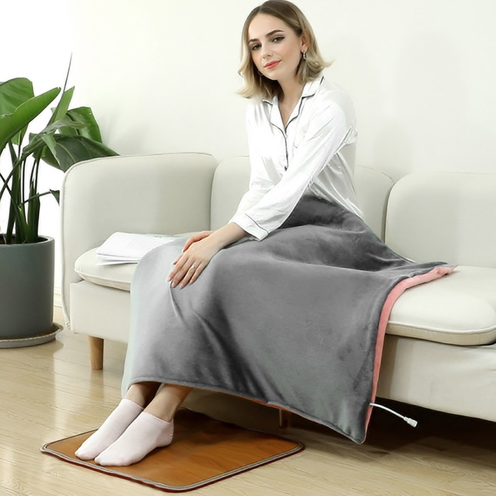 Winter Warm Electric Foot Feet Heating Portable Electric Warmer Pad Heated Floor Carpet Mat For Office Chimenea Electrica