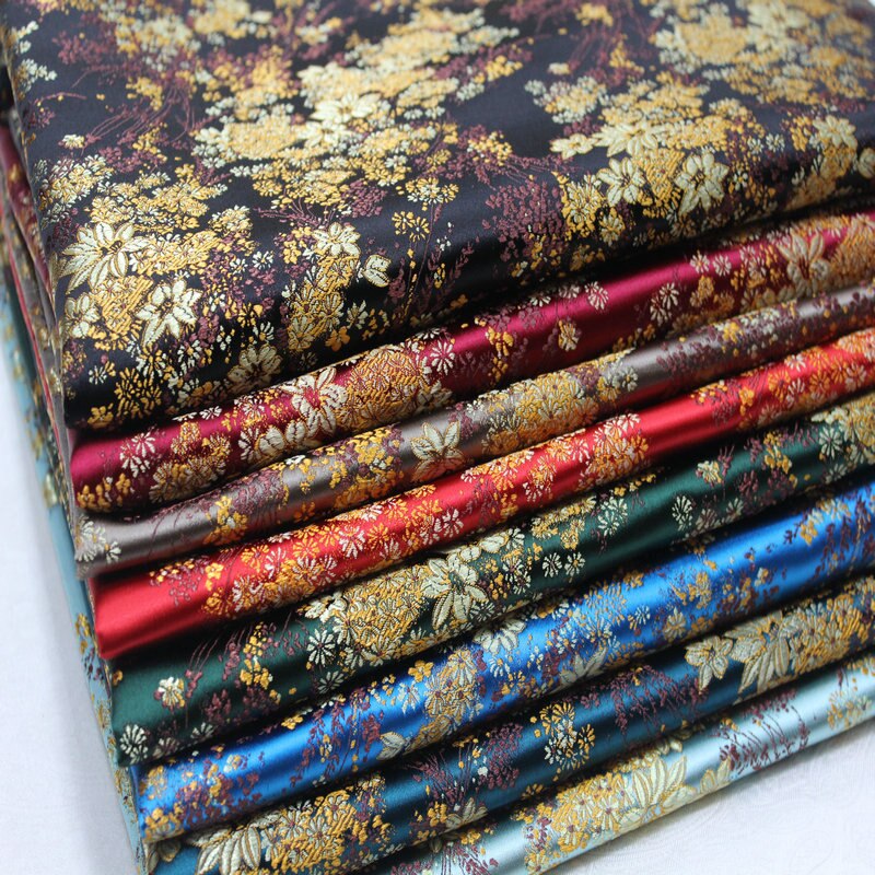 Breed 29 "Chinese Cheongsam Pop Jurk Mongoolse Gown Stof Film Tv Satijn Materiaal Decoratie Diy Jacquard Brocade Doek
