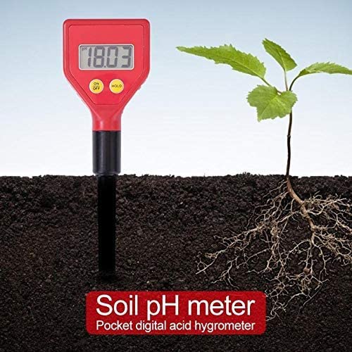 Soil Tester Ph Meter Digital Ph Meters Portable LCD Acidity Soil Ph Meter Soil Moisture Tester Ph-98103 for Agriculture Food