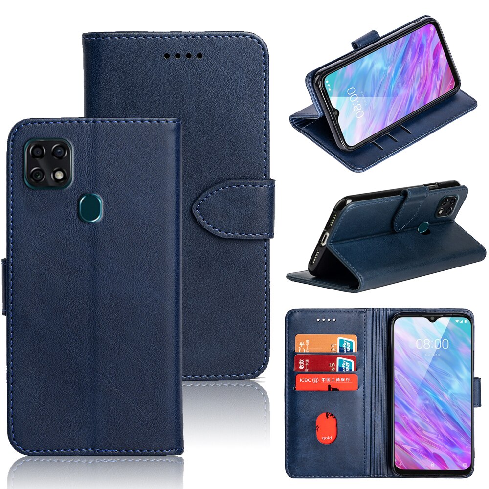 SRHE Abdeckung Für ZTE Klinge 20 Smart Fall Flip Leder Silikon Magnet Brieftasche Auf Fall Für ZTE Klinge 20 Smart V1050 Abdeckung