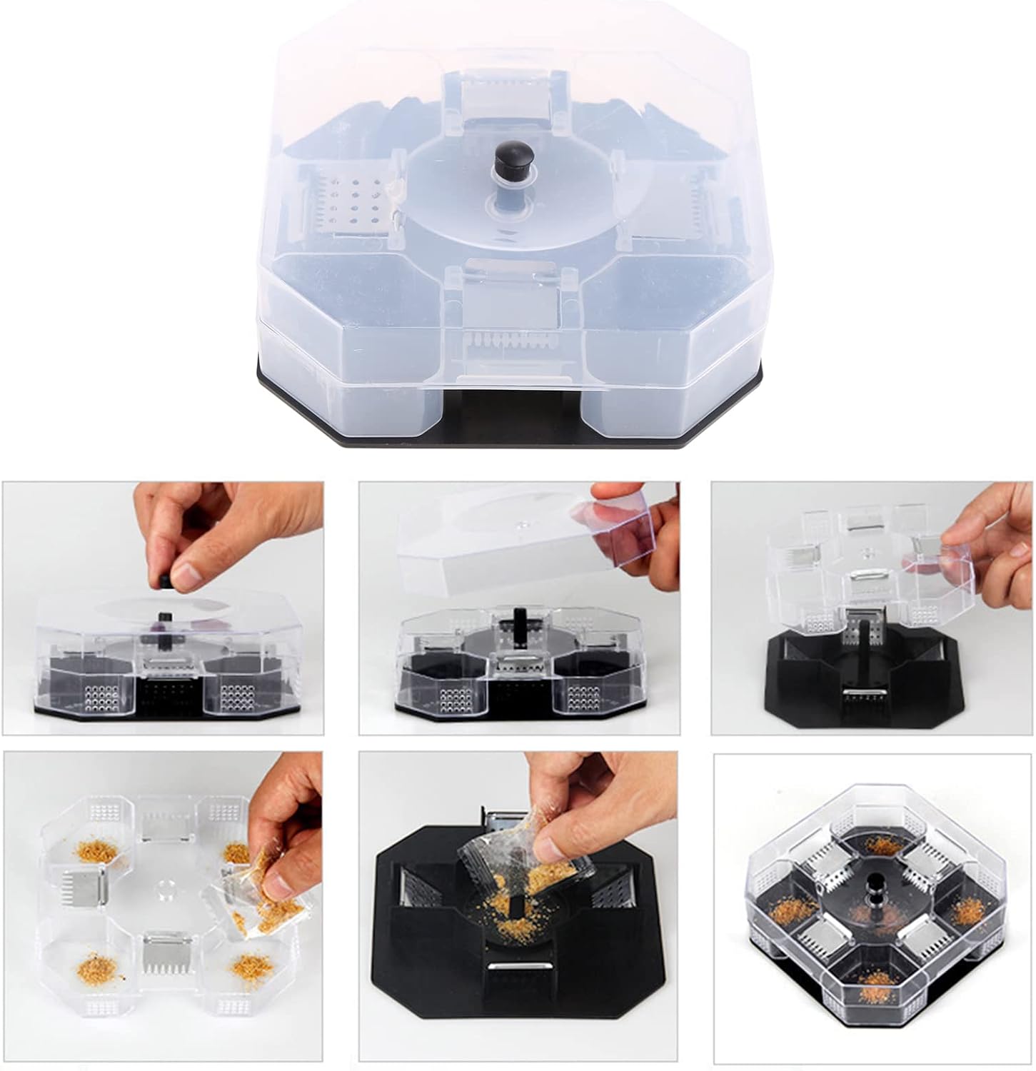 Cockroach Trap Bug Catching Tool Cockroach Box Home Indoor Kitchen Safety Physical Bug Size Pass Kill Trap Trap