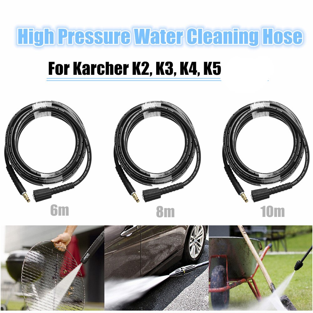 6m/8m/10m High Pressure Water Cleaning Hose Pure Copper for K K2 K3 K4 K5 High Pressure Washer