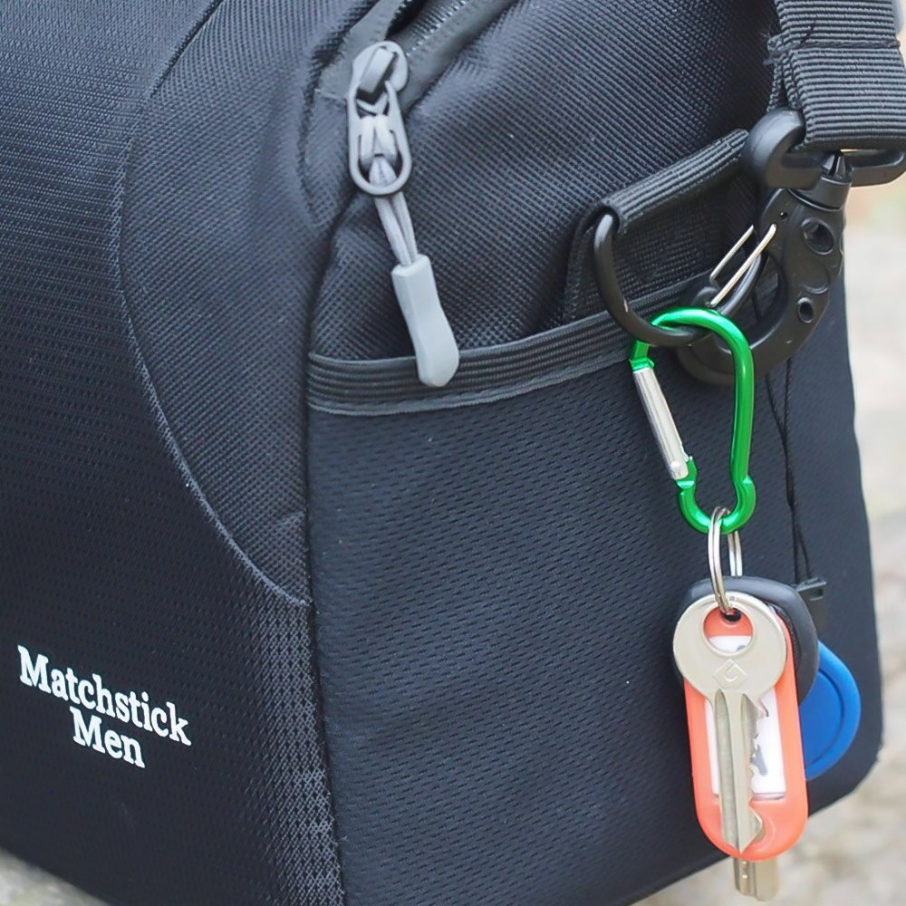 20 stuks karabijnhaak sleutelhanger clip aluminium outdoor camping sleutelhanger karabijnhaak waterfles gesp reis klim accessoires