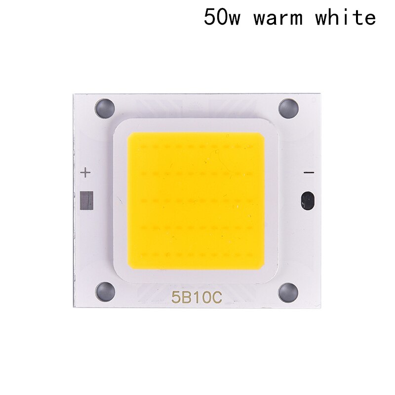 Cob led chip led matrix til spotlight diode led lys projektørlampe kilde 4.6cm x 4cm: 50w varm hvid