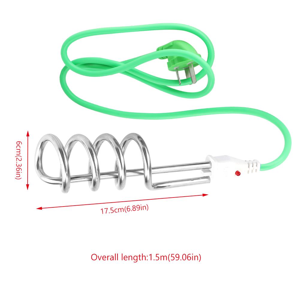 2500W Water Heater Immersion Heater Boiler Bathtub Portable Suspension Electric Immersion for Tub Travel Camping tool 220V
