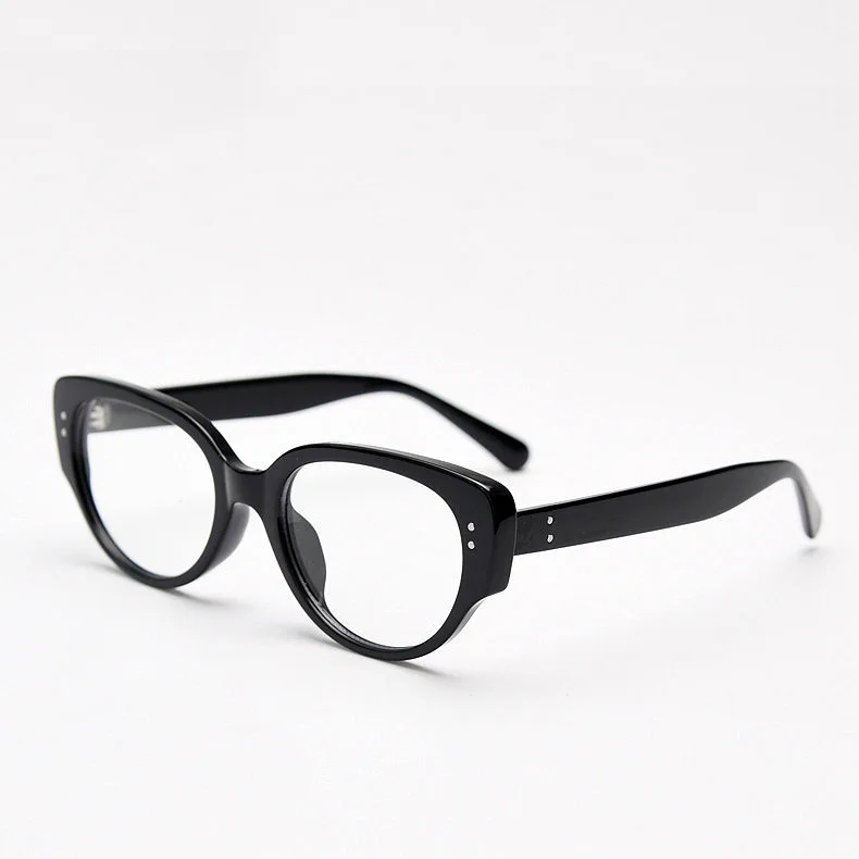Gafas de miopía con acabado de ojo de gato de lujo, gafas graduadas Unisex para miopía, gafas antiluz azul con menos dioptrías: YELLOW / +150