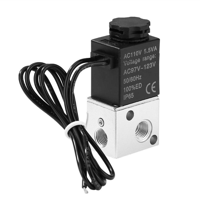1/8BSP 3 Way Normally Solenoid Closed Fast Response Electric Switch Water Valve Control Appropriate Flow and Direction