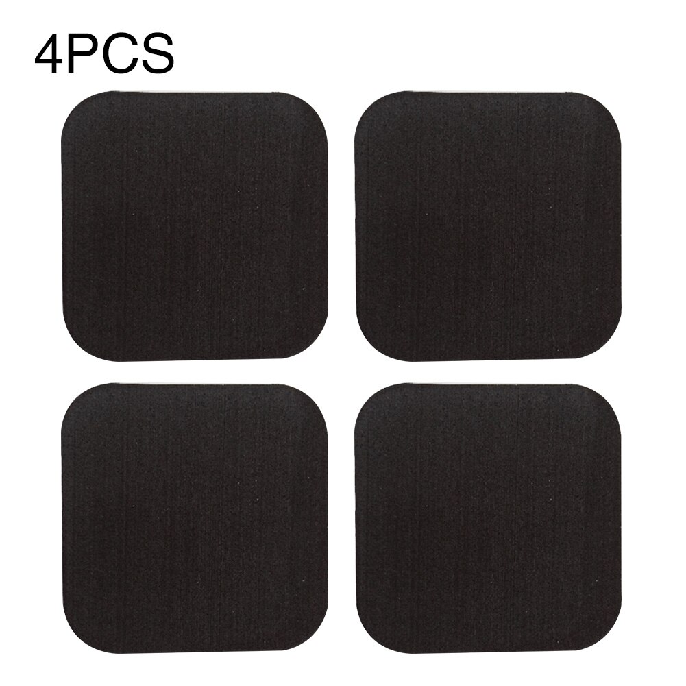 6pcs Thickened Waterproof Floor Pad Home Antistatic Gym Workout Rubber Furniture Sound Insulation Treadmill Mat Shock Absorbing: Black 4pcs