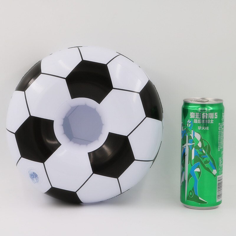 Oppblåsbar koppholder fotball drikkeholder svømmebasseng flyte bading babybasseng leker festdekorasjon bar coasters holder