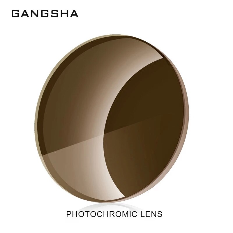 GANGSHA Photochrome Serie 1,56 1,61 1,67 Rezept CR-39 Harz Asphärische Gläser Linsen Myopie Sonnenbrille Objektiv