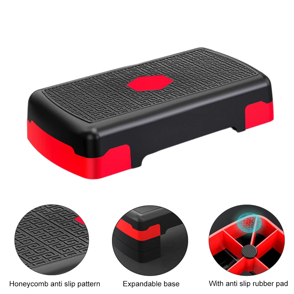 Stepper de Fitness aeróbico, Mini ejercitador de Pedal de Cardio, ajustable, antideslizante, estable, 200KG, equipo de Fitness para el hogar