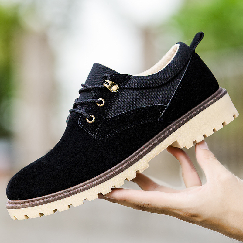 Män skor sommar höst bekväma män fritidsskor läder män andas flats skor: 1 / 6.5