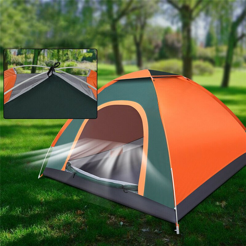 Automatic Tents 3-4 Person Auto Pop Up Tents Family Tent Beach Tent Waterproof Camping Hiking Tent Waterproof Large Family Tent