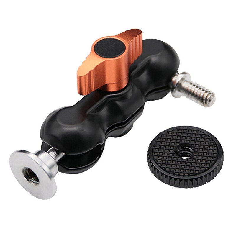 Draagbare Dubbele Balhoofd Voor Slr Camera Magic Arm Gimbal Monitor Bracket Ball Hoofd Vreemde Hand Kleine Erwt Clip: Default Title