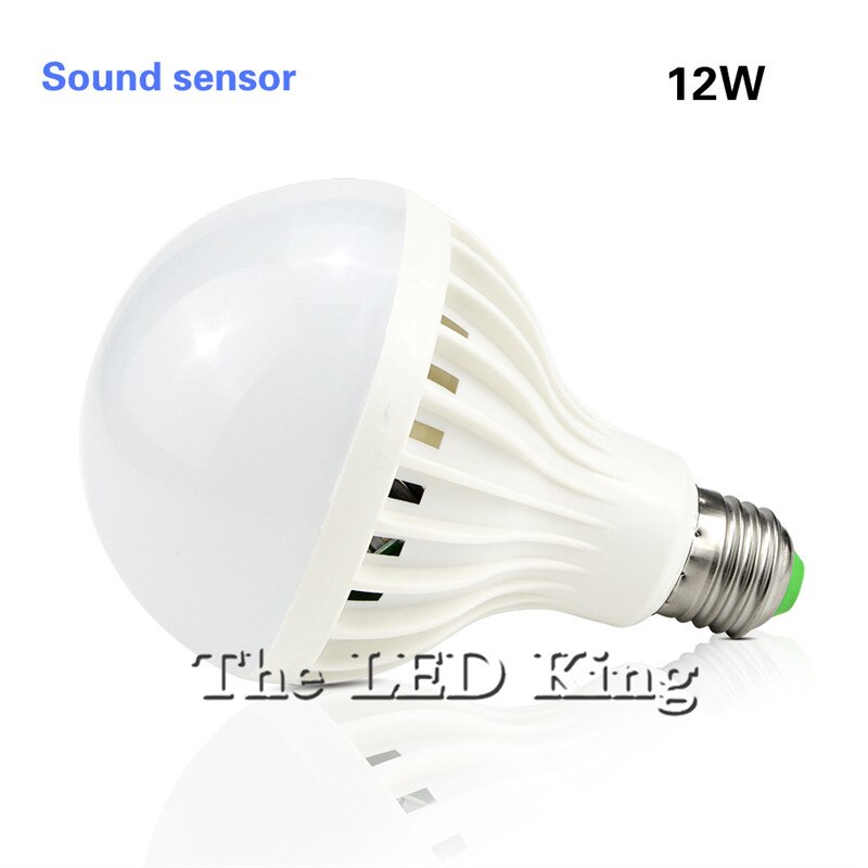 E27 220V Sensor Led Lamp Pir Infrarood Motion/Sound + Light Sensor Controle Automatische Smart Body Detectie led Smd 5730