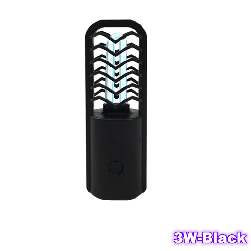UVC sanitizing wand Light Ultraviolet ozone Sterilizer germicidal Portable Disinfection Lamps UVC Bulb Lights Handheld: 3W-Black