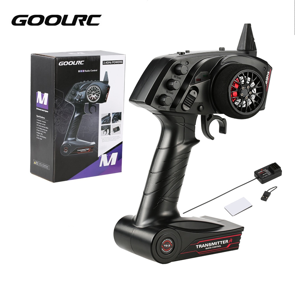 Original GoolRC Digital Radio Remote Control Transmitter with Receiver for RC Car Boat TG3 3CH 2.4GHz RC Parts Accessories