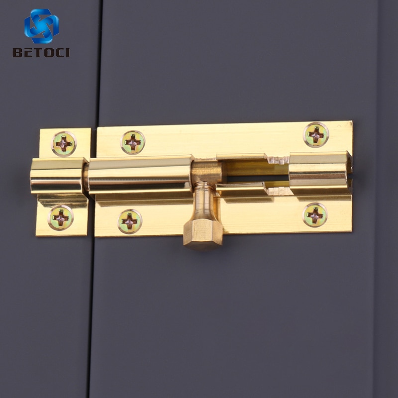 BETOCI Pure copper latch door lock lock bolt door latch old-fashioned wooden door window retro small latch lock latch hardware
