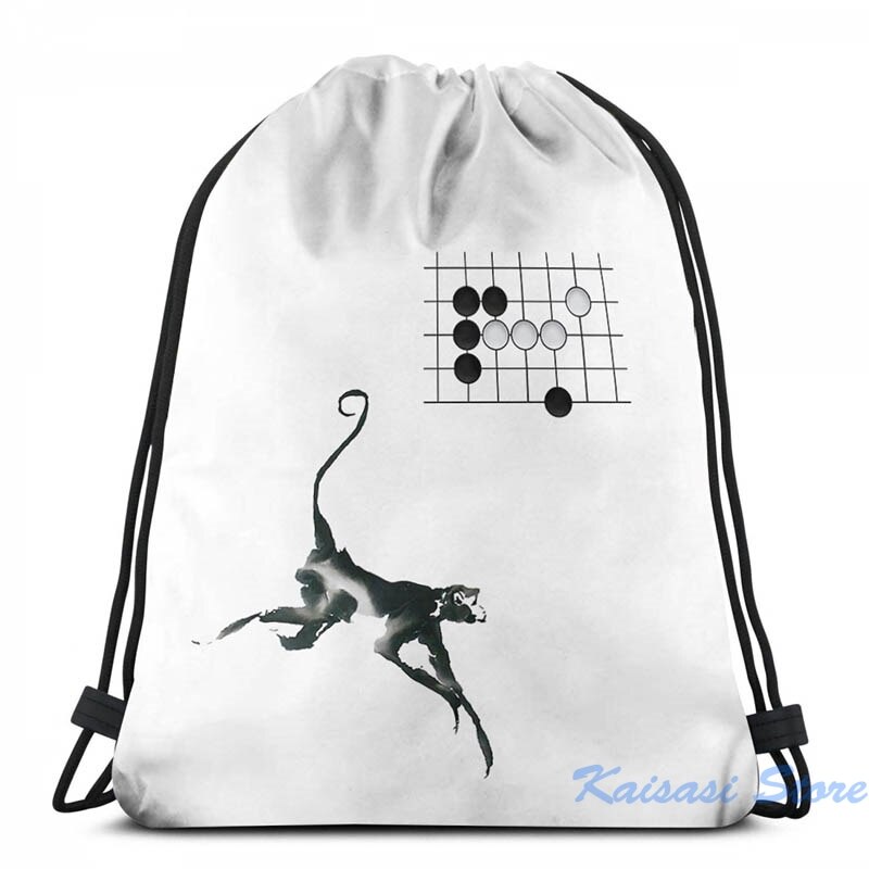 Monkey Jump - Weiqi Go Baduk Board Game USB Charge Backpack men School bags Women bag Travel laptop bag