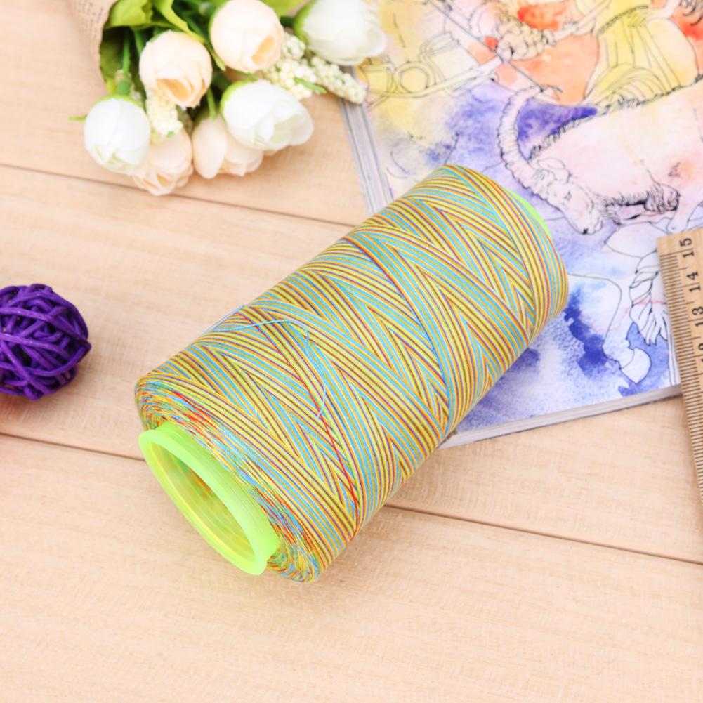 Sewing Threads Rainbow Cross Stitch Sewing Threads Polyester Type Manual Line Textile Yarn Woven Embroidery Line Clothes Thread