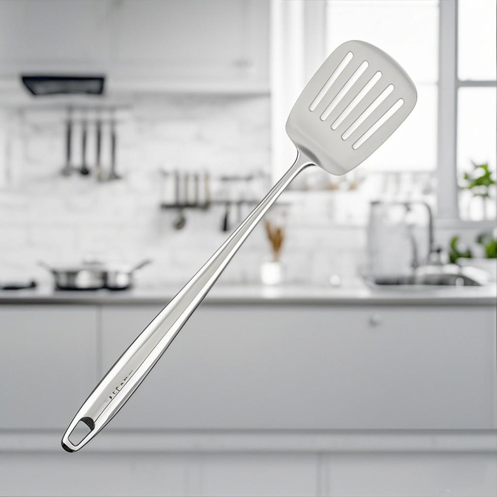 Espátula wok de aço inoxidável para alimentos, utensílios de cozinha de metal com fenda, colher, concha, conjunto de utensílios, acessórios de cozinha, ferramentas de cozinha