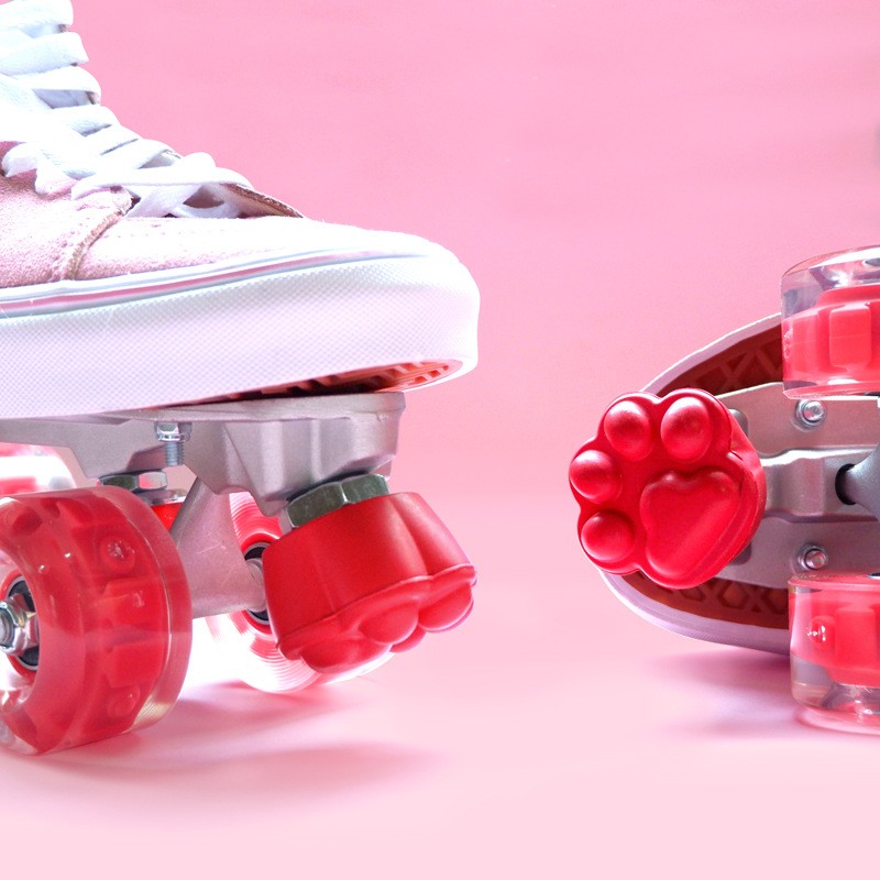 Cat Claw Shape Quad Skates Break Roller Skating Stop Brake Outdoor Sliding Sports 4 Wheels Skate Shoes Accessories Replacement