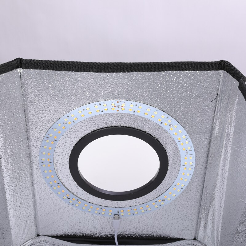 K3NB Portable Photo Studio Light Box Professionele Dimbare Schieten Tent Kit Met 112 Led-verlichting &amp; 6 Achtergronden Fotografie