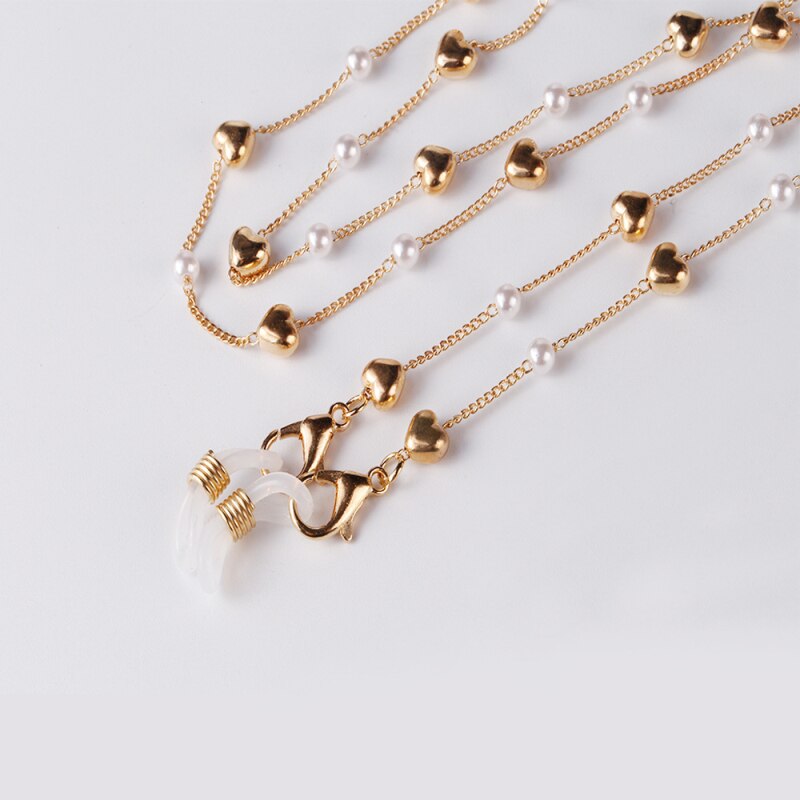 Ins Очки Цепи Parel Ster Anti-Verloren Lanyard Chain Liefde Kralen Ketting Temperament Masker Ketting: 05