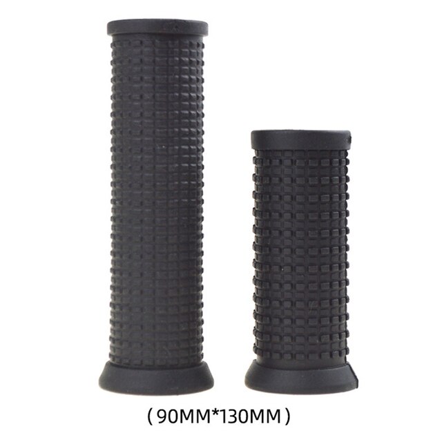 1 Pair 90mm Bike Handlebar Grips TPR Rubber Cover For Bicycle Cycling Handle Bar Grip Upgrade Replacement: Type B Long Short