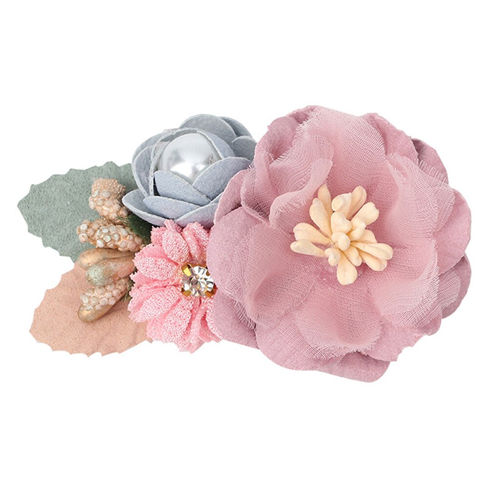 Baby Cute Artificial Floral Hair Clips Rose Pearl Hairpins For Girls Kids Hairgrips Hair Accessories Girls: 2