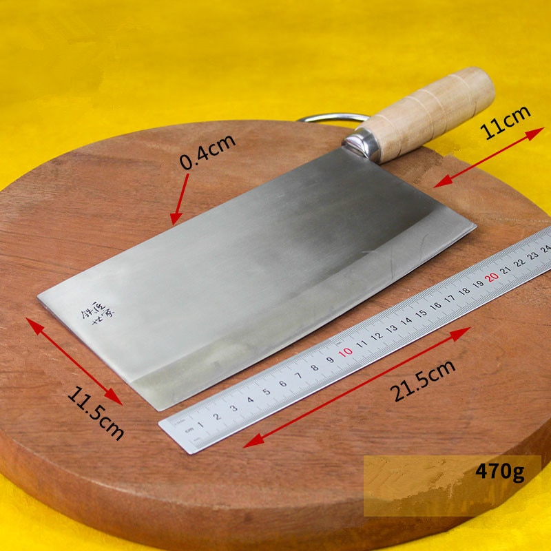 Blacksmith Traditional Chinese Stainless Steel Kitchen Slicer Handmade Forged Cut Meat Fish Vegetable Knife Chef Cleaver Knives