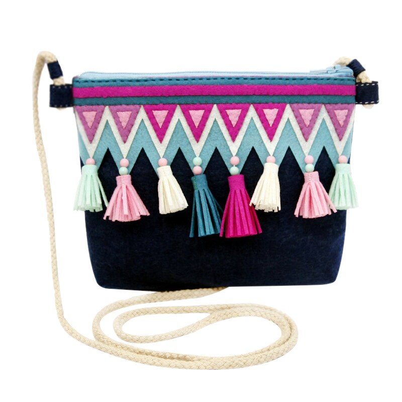 Handmade Nonwoven Coin Purse Cute Felt Shoulder Bag Kit Diy Sewing Felt Crafts ll: 2