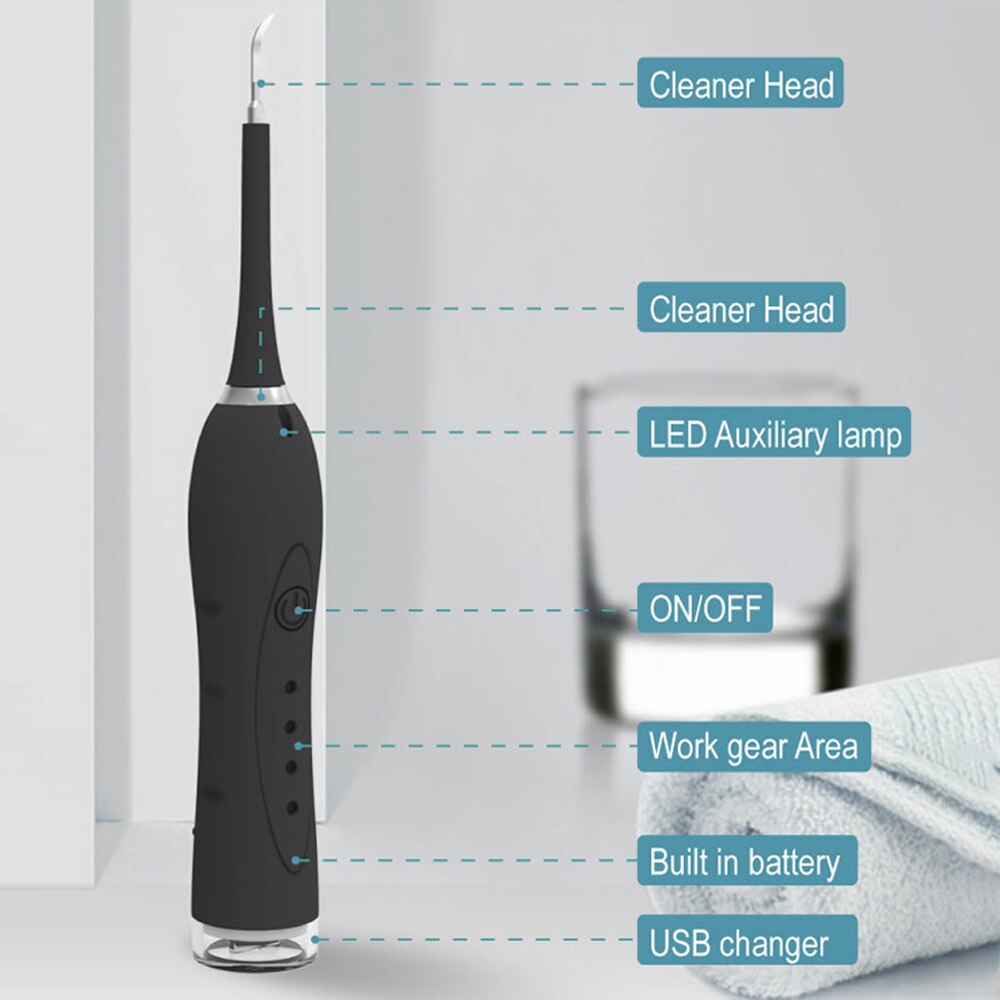 4 Grades Adjustable Electric Ultrasonic Sonic Remove Dental Stones Cleaning Instrument Washing Machine Whitening Teeth Oral Care