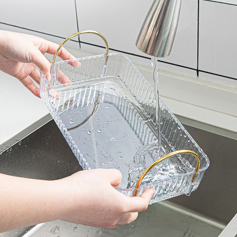 Premium Cosmetic Organizer for Bathroom Minimalist Countertop Shelf Fashionable Storage